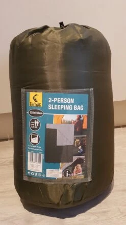 Froyak - 2-persoons Slaapzak XXL Groen 225 X 150 Cm - 2 Persoons Slaapzak Envelop Model Extra Large -Buitenkampeer Winkel 674x1200 5