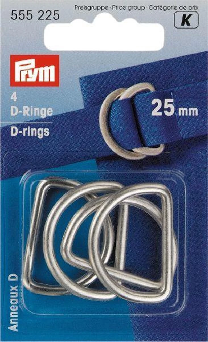 Prym D-Ringen 25mm Zilver 3 Prym D-Ringen 25mm Zilver
