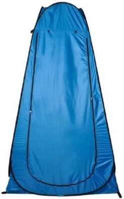 Merkloos 4 In 1 Pop-up Douchetent Voor Omkleden, Douchen, Toilet En Opslag - 1 Persoons Tent - Camping Douche En Omkleedtent - Inclusief Haringen En Draagtas - 190 X 110 X 110 Cm Blauw -Buitenkampeer Winkel 750x1200