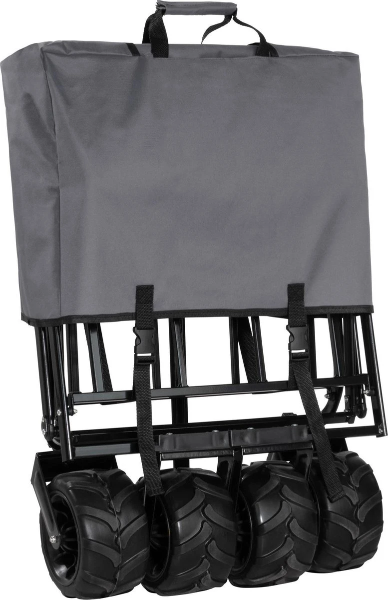TecTake - Opvouwbare Bolderkar Heidrun Grijs 11 TecTake - Opvouwbare Bolderkar Heidrun Grijs - Afbeelding 9