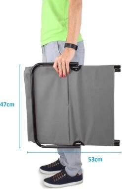 Strandmat Opvouwbaar Met Schouderband - Strandstoel Grijs 145x47x52 -Buitenkampeer Winkel 779x1200