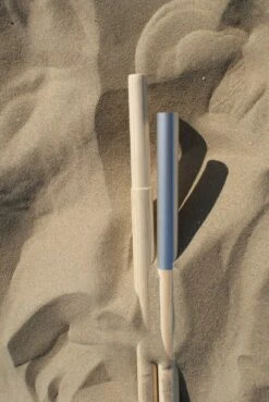 Sunline TOPPER!! Strand Windscherm Kobalt Blauw - Wit - 5 Meter Sterk Dralon Met 2 Delige Stokken 180 Cm -Doekhoogte 140 Cm -Buitenkampeer Winkel 804x1200 7