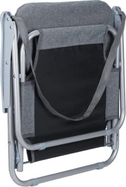 Relaxdays Strandstoel Opvouwbaar - Set Van 2 - Lage Campingstoel - Kampeerstoel Leuning - Grijs -Buitenkampeer Winkel 805x1200