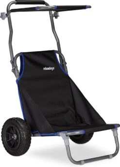 Relaxdays Strandkar Opvouwbaar - Strandstoel Met Zonnedak - Strand Stoel Op Wielen -Buitenkampeer Winkel 864x1200 2