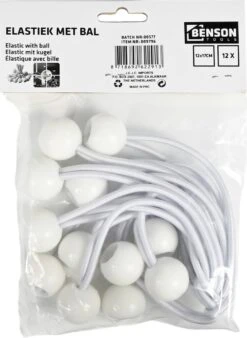 Elastiek Met Bal Wit - 12 Delig - Spanelastiek - 17cm - Benson -Buitenkampeer Winkel 878x1200 1