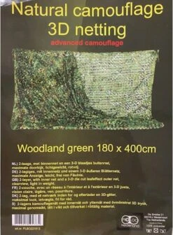 Camouflagenet 4 Meter Proloo. Hoogte 1,80x Lengte 4mtr - Camonet - Tuinnet - Schaduwdoek -Buitenkampeer Winkel 881x1200