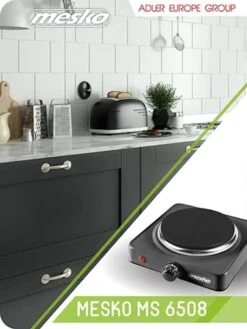 Elektrische Kookplaat - 1 Pit MS 6508 Mesko -Buitenkampeer Winkel 900x1200 13