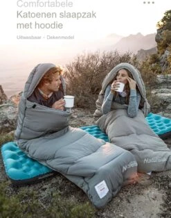 Naturehike® Slaapzak Katoen - 6 Tot 1 Graden - Slaapzakken Volwassenen - 220*80cm - 4 Seizoenen Slaapzak Lente, Zomer, Herfst & Winter - Lichtgewicht & Waterdicht -Buitenkampeer Winkel 943x1200