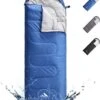 HikeMeister ® Mummy Slaapzak Kamperen Blauw Ca. 220 X 75 Cm Met Draagtas -Buitenkampeer Winkel 974x1200